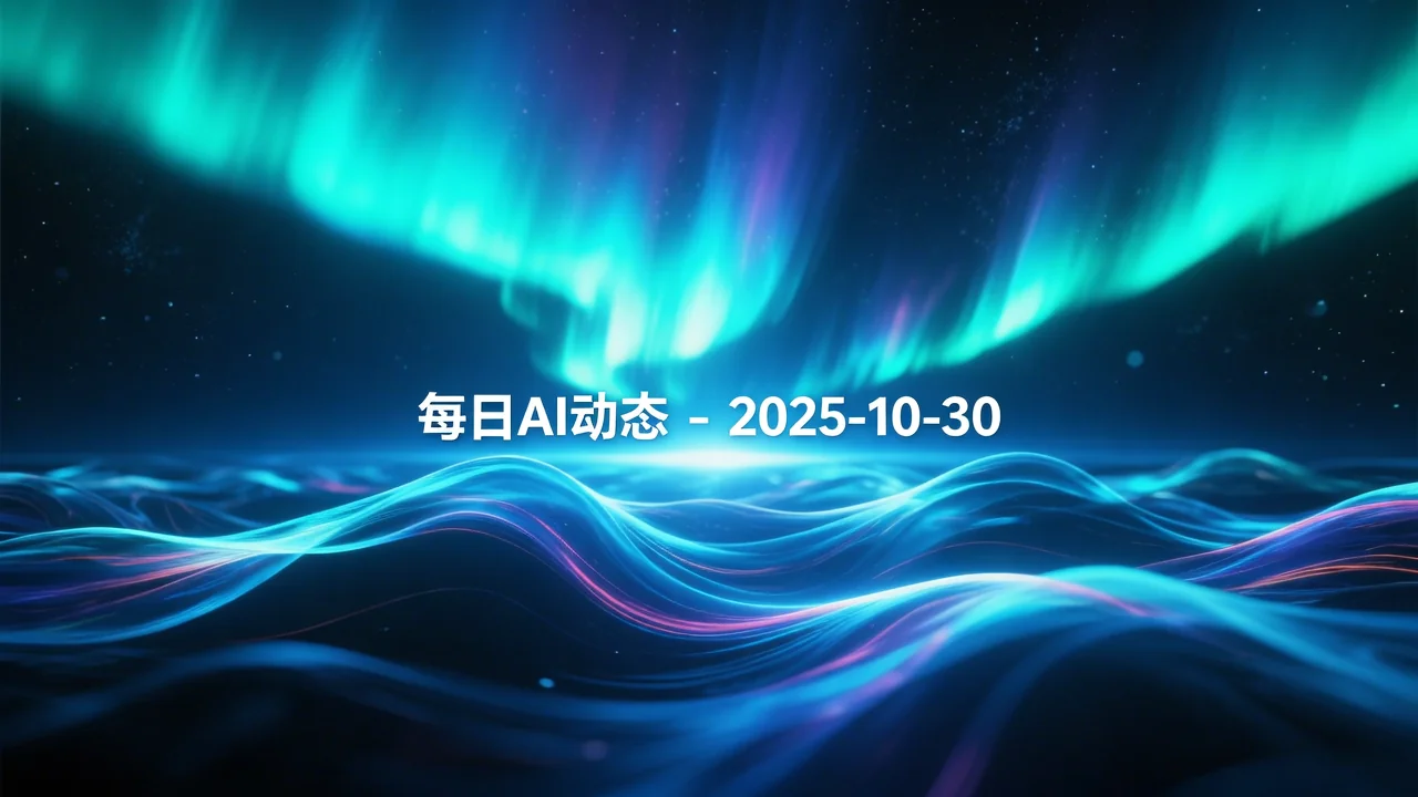每日AI动态 - 2025-10-30
